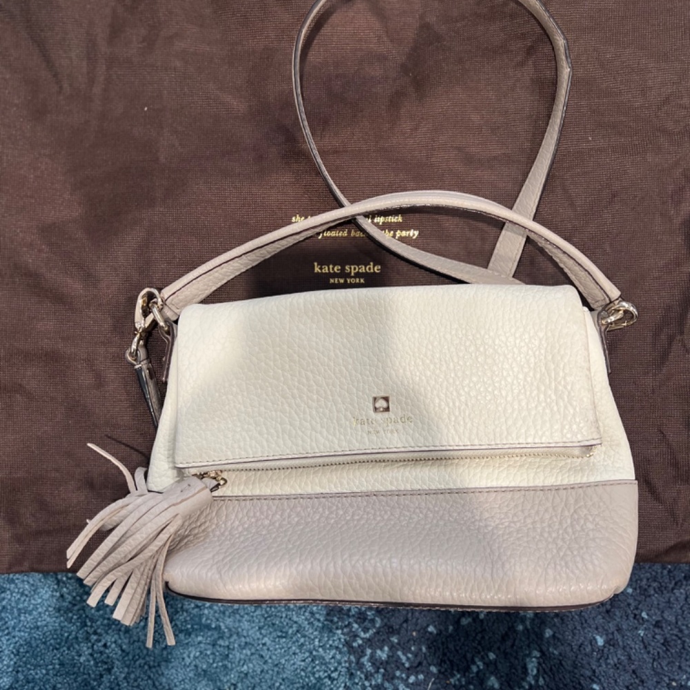 Kate Spade Cross Body Bag  (Taupe/Crème color) - Picture 3 of 11